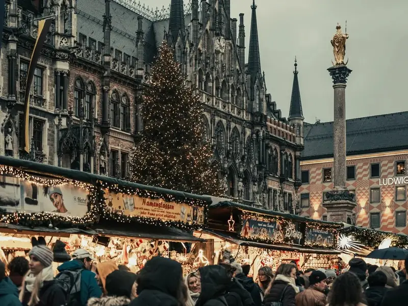 Múnich · Christkindlmarkt en la Marienplatz